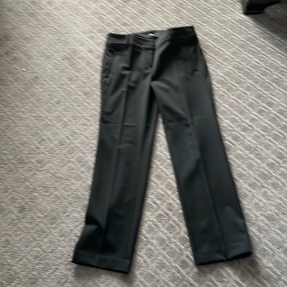 Black straight dress pants